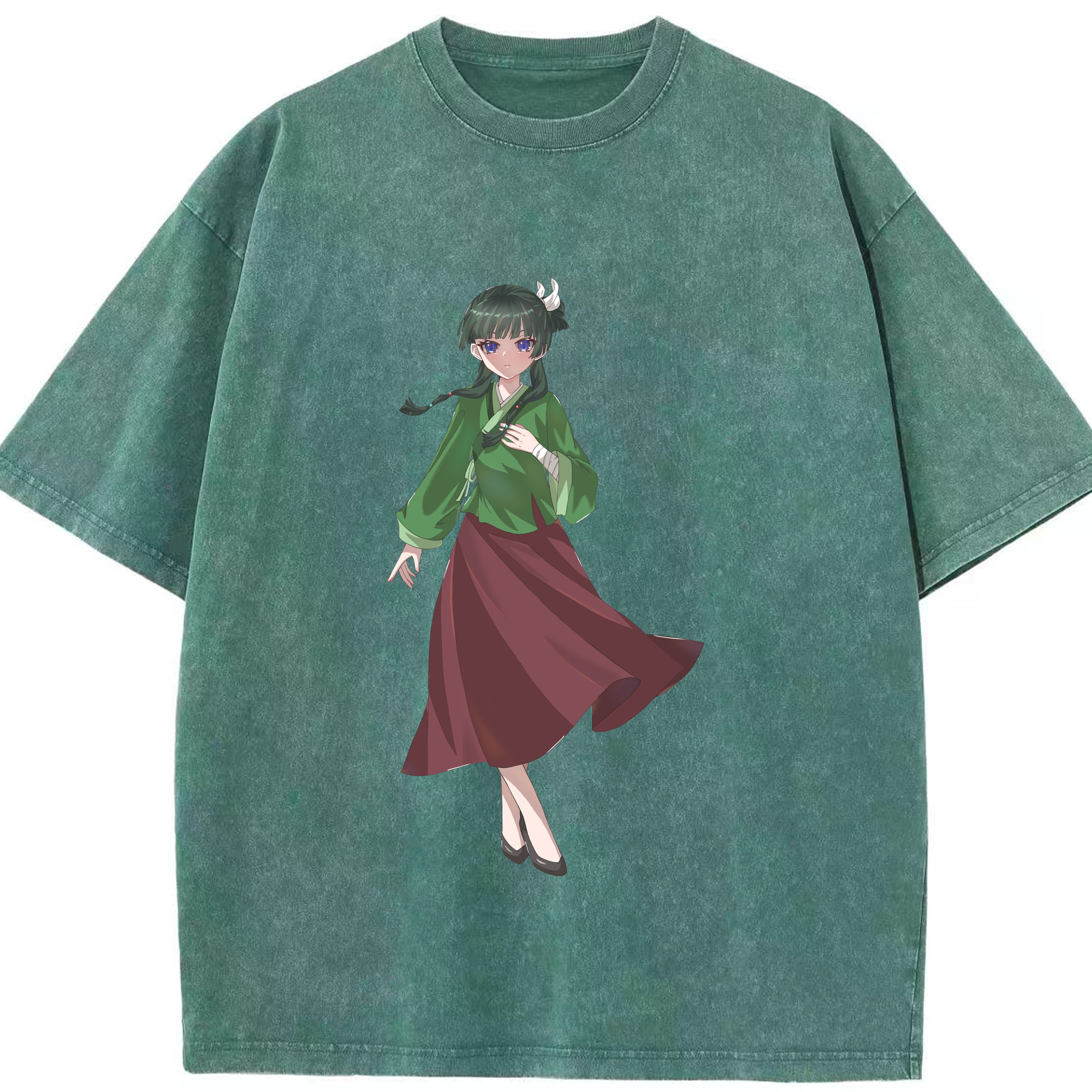 （画像用） 薬屋のひとりごと The Apothecary Diaries 綿100% ヴィンテージ風 半袖Tシャツ（フロントプリント）